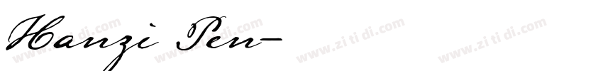 Hanzi Pen字体转换